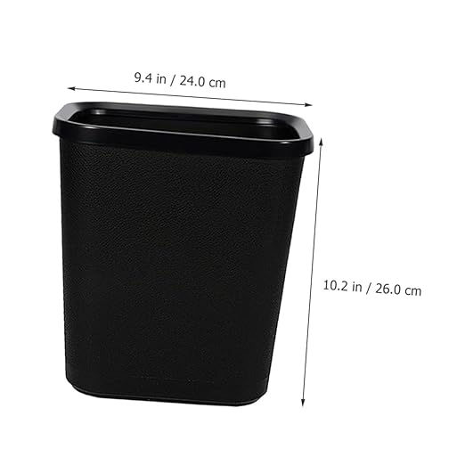 Plastic Garbage Container Bin for Kitchen Bathroom Office Space-Saving Wastebasket and Easy to Clean Rubbish Can for Home Use