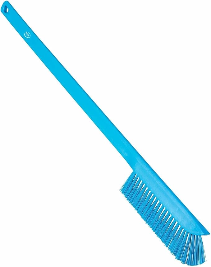 Vikan 41973 Ultra-Slim Cleaning Brush with Long Handle 23.62 Medium Blue
