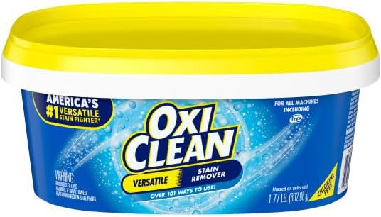 OxiClean Versatile Stain Remover Over 101 Uses Chlorine-Free For All Machines 1.77 lb (Pack of 2)