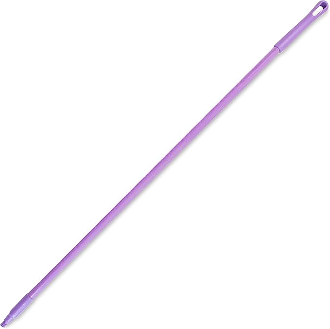 SPARTA Fiberglass Broomstick Replacement Broom Handle with Acme Threaded Tip for Industrial Cleaning Tools Fiberglass 60 Inches Purple