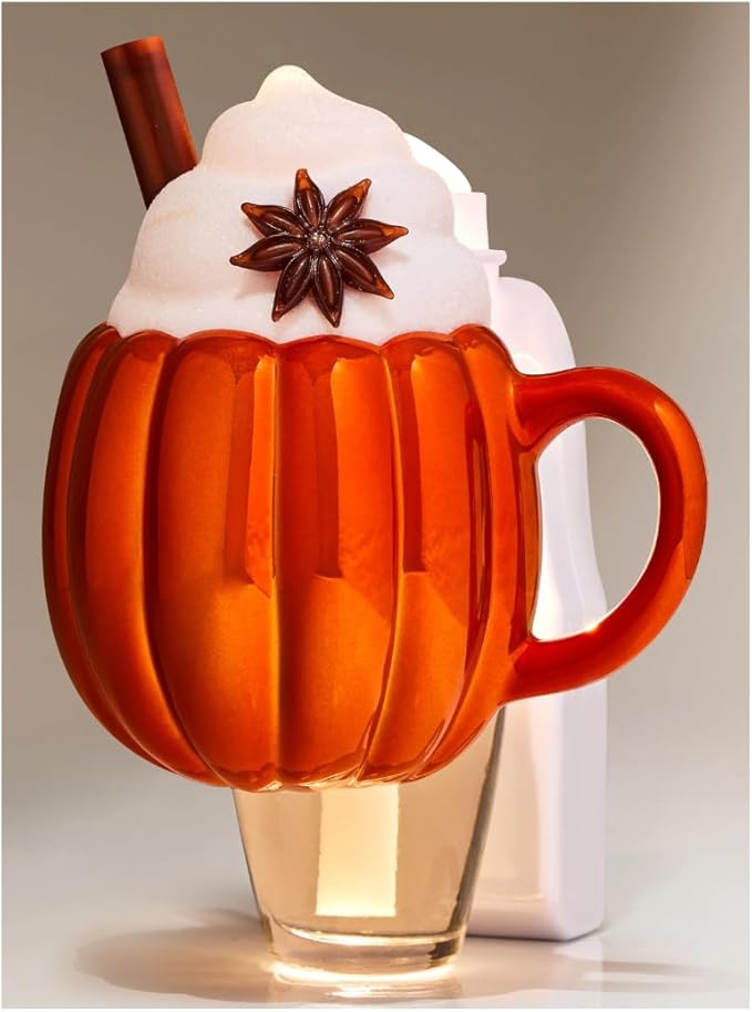 Bath &amp Body Pumpkin Latte Nightlight Wallflowers Fragrance Plug | Light Up 24/7