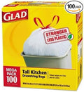 CLO78526CT - 13 gal. - Glad® Tall Kitchen Drawstring Trash Bags - Case of 100