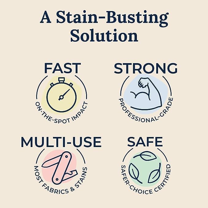 Miss Mouth's Messy Eater Stain Treater - 4oz 2-Pack Spray &amp 16oz Refill Pouch - Laundry Spot Cleaner for Baby Clothes Carpet &amp Fabric