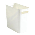 2.4 Gallon Slim Trash Can Small Plastic Wastebasket for Bathroom Office Kitchen Narrow Space Under Sink or Desk (White)