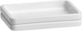 Kraftware Malibu Soap Dish White Contemporary Soap Holder Office Bathroom Soap Dish Hotel Soap MADE IN U.S.A.