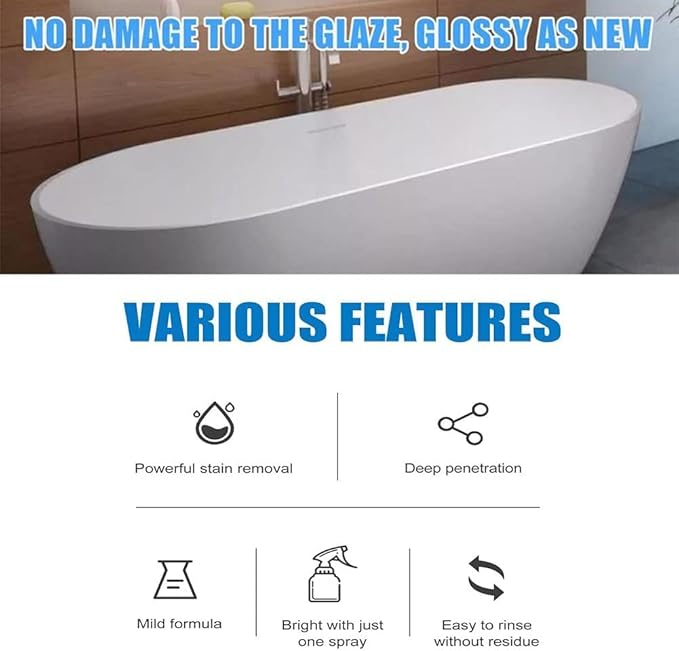Stubborn Stains Cleaner - Bathroom Descaler Cleaner Limescale Cleaner Luckydogs Multipurpose Bathroom Foam Cleaner All-Purpose Bathroom Descaler Foam Cleaner Spray (5 bottle)