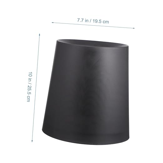 Luxshiny Environmental-Friendly Double Layer Garbage Container No Lid Ash-bin for Bedroom Living Room Office Small Waste Basket Fashion Simple Design