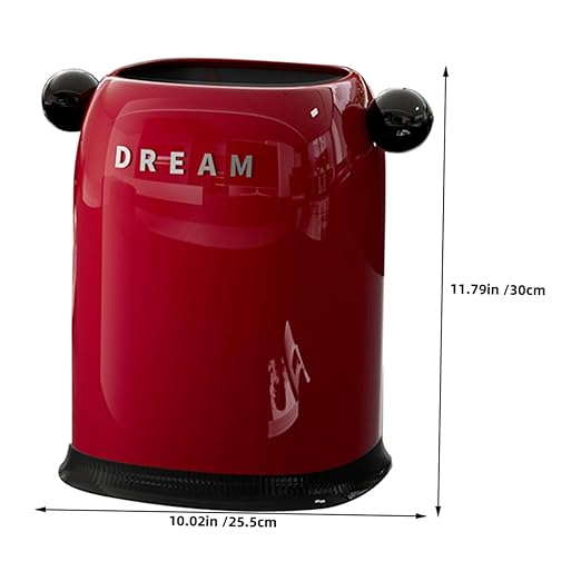 STOBOK Open Top Garbage Container Plastic Trash Can Double Walled Wastebasket with Removable Liner Bin for Bedroom Bathroom Kitchen