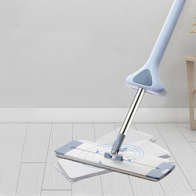 Flat mop Lazy Person wriggs Water and Saves Effort Rotating Floor for Both Dry and Wet use