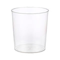 Clear Trash Can Space Saving Large Capacity Plastic Wastebasket Multipurpose Stylish Simple Round Shape Waste Basket for Bathroom Kitchen Bedroom Office (L)