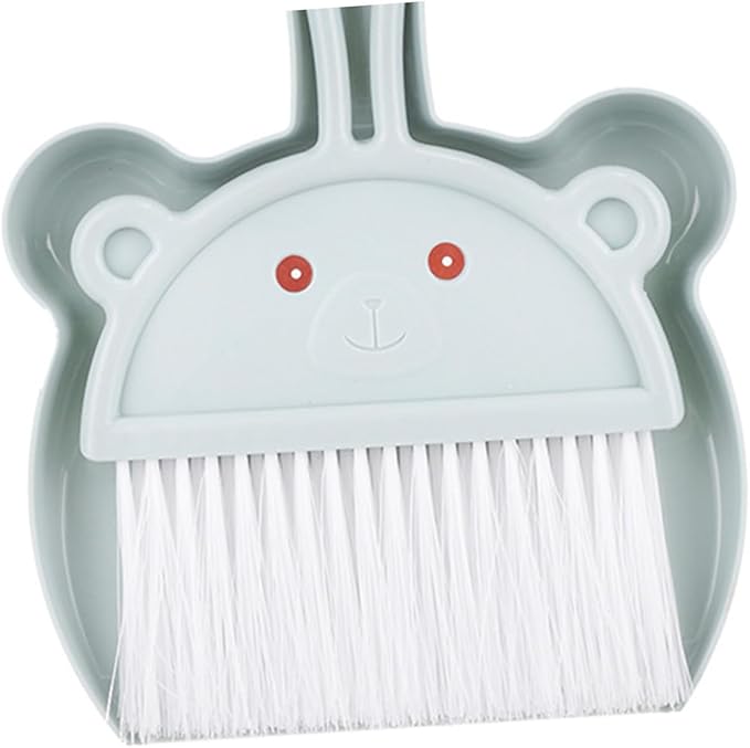 FRCOLOR Mini Broom and Dustpan Set 6pcs Small Hand Broom and Dustpan Combo for Desktop Cleaning Portable Table Cleaner Kit for Pet Waste and Household Use