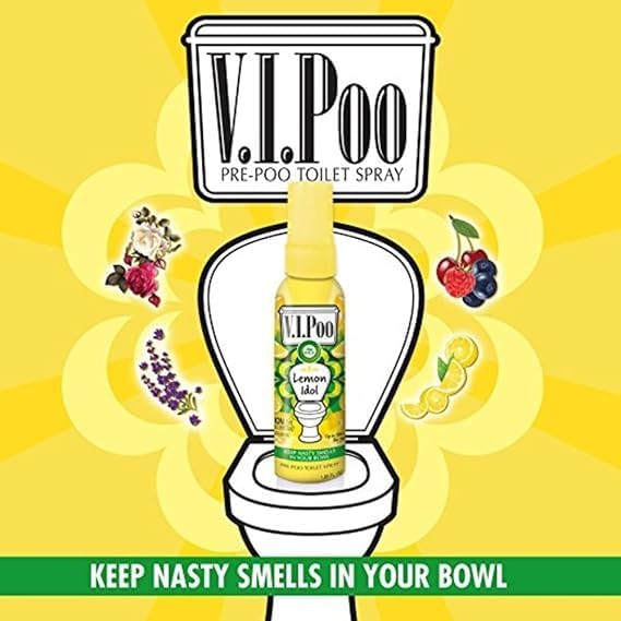 Air Wick V.I.P Toilet Perfume Spray Lemon Idol 1.85oz Air Freshener 6 Pack