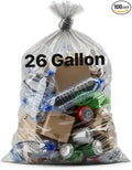 Trash Bag 26 gallon clear Ultra strong 100 count