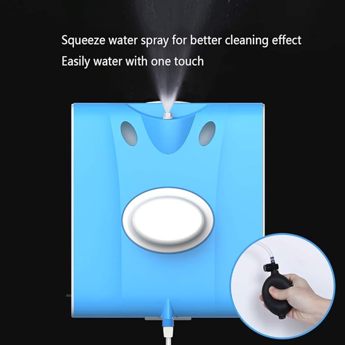 Magnetic Window Cleaner Double-Side Magnetic Glass Cleaner 3-Speed Adjustable Magnetic Force Ultra-Strong Both Side Glass Surface Cleaning Brush Wiper Tools with Ergonomic Handle Design