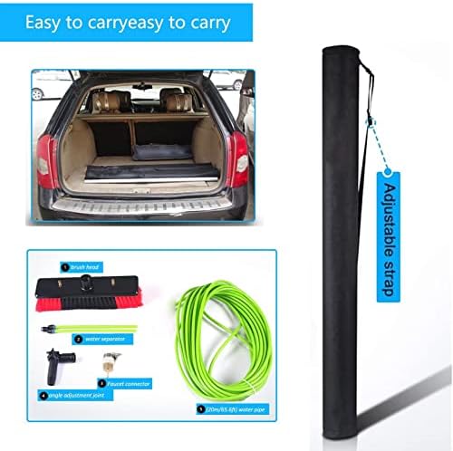 Glass Cleaning Brush Home Water Fed Telescopic Pole Kit Solar Panel Brush Rotating for Photovoltaic PanelWater Fed Telescopic Window Cleaning Pole 5 12m Reach with Hose Cleaner Brush for Ph