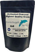 4x8 Activated Carbon (Virgin Coconut Shell) Bulk Charcoal for Gas Air Purification Odor Removal Deodorizer Vapor Phase Applications - Resealable 1 Pound Bag (455 grams)