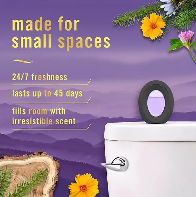 F.e.b.r.e.z.e Small Spaces Bathroom Air Freshener Mountain Light LavenderInfusions Calm 6 Count