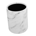 Marble Pattern Trash Bin Plastic Wastebasket Opening Bathroom Kitchen Bedroom Office Garbage Can Stylish Home Organizer