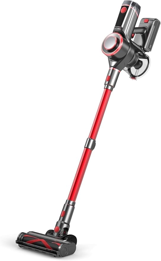 Cordless Vacuum Cleaner 600W 45KPA Dual Motor Vacuum for Home with AI Auto Suction70Min RuntimeStick Vacuums with Self-Standing DesignLED Headlightsfor CarpetHardwood FloorsPet HairTile