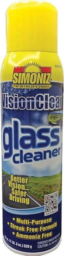 Simoniz Glass Cleaner Aerosol 19 Oz (Pack of 4)