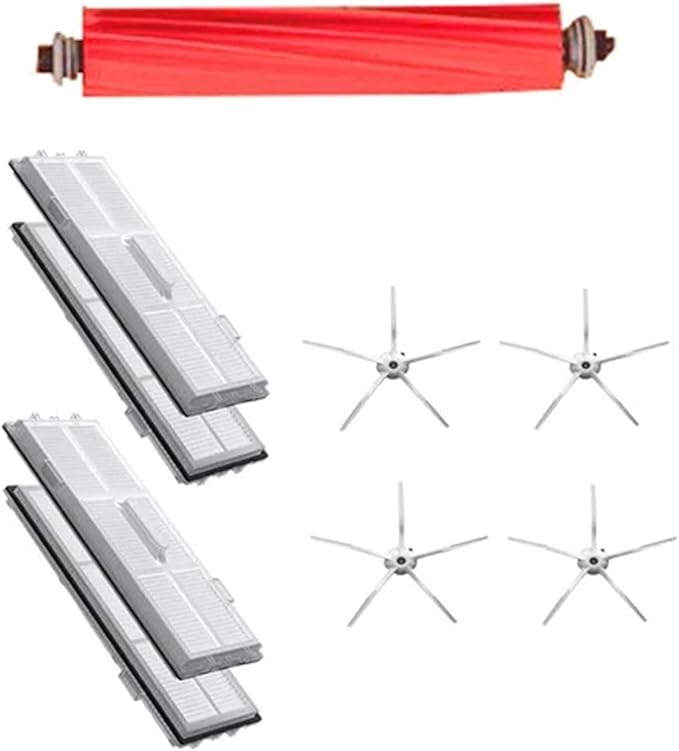 BeNtli Vacuum Cleaner PartsMain BrushHepa FilterSide BrushMop ClothsCompatible for Xiaomi T7S T7plus T7Splus S7 S7 Plus (Color : As Shown-08)