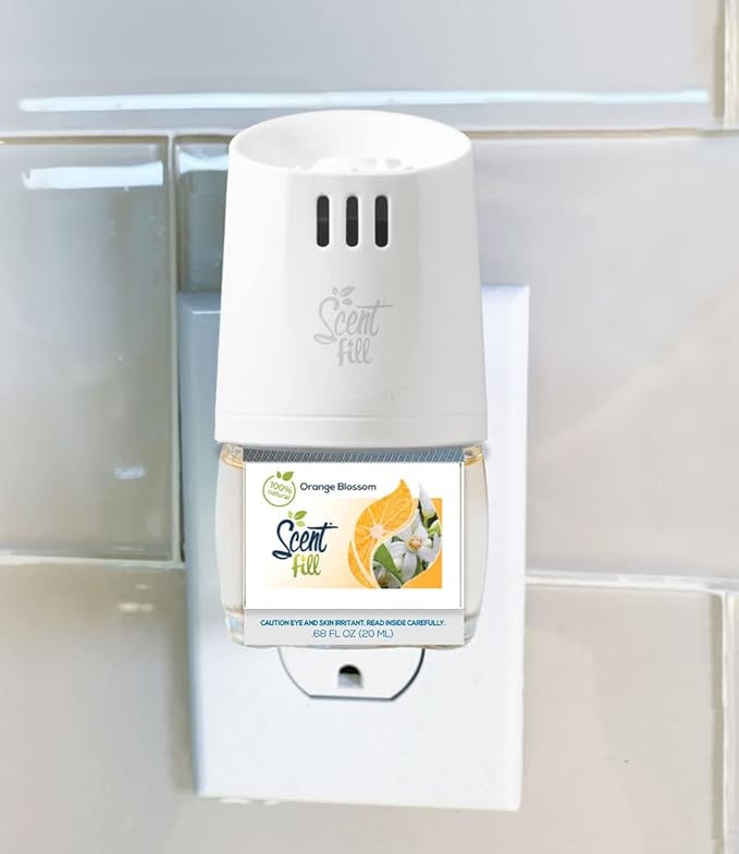 Scent Fill 100% Natural Orange Blossom Plug in Air Freshener Scented Oil Refills 3 Refills