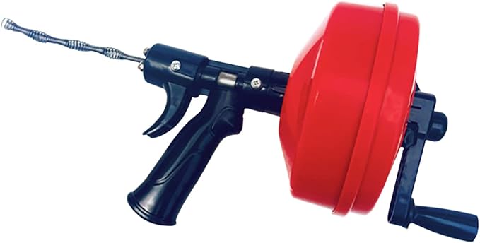 iDili 10M Household Hand Crank Sewer Unblocking Machine Toilet Unclogger Kitchen Floor Drain 20-75MM Pipe Blockage Dredging Machine