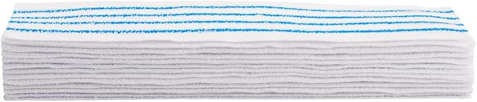 Rubbermaid HYGEN Disposable Microfiber Pad 18 Quick Connect Mop System 50 Count (Pack of 3) with Scrubbing Stripes for Multi-Surface Dry &amp Wet Cleaning