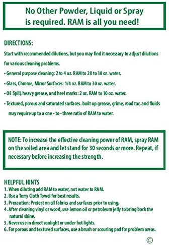 RAM All-Purpose Cleaner and Degreaser Concentrate 4 Quart Bundle