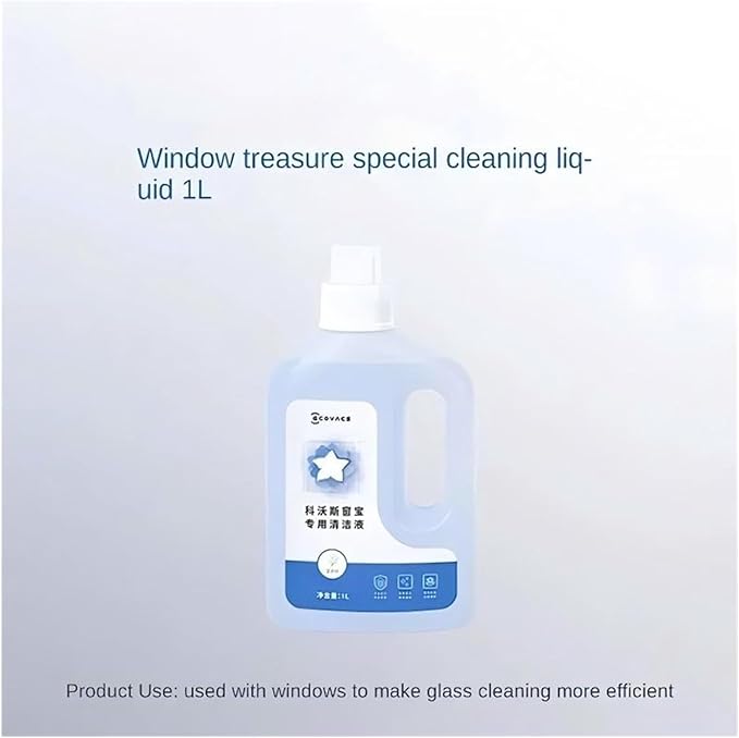 1L Window Cleaner (Compatible with Ecovacs WINBOT Series W2/W2 PRO/W2S PRO/W1 PRO/W1S PRO/W1S/W960/W920/880) Window Glass Cleaning Solution(3pcs)
