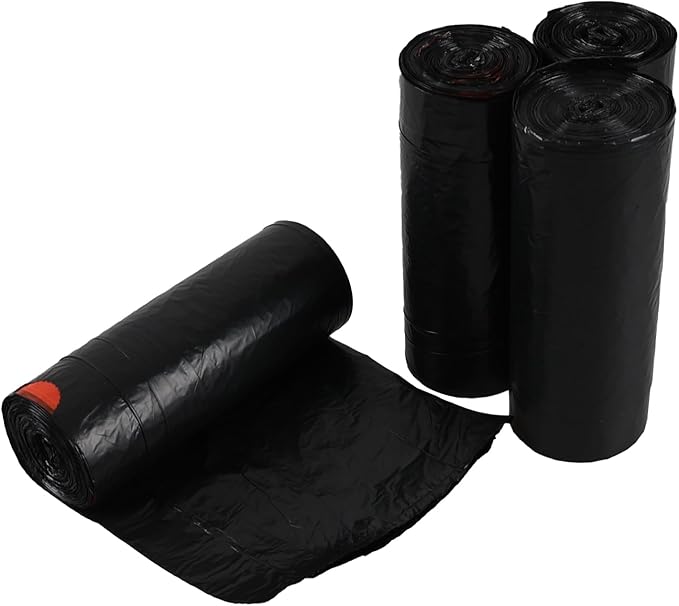 208 Counts 13-15 Gallon Drawstring Tall Kitchen Trash Bags Strong Garbage Can Liners Black