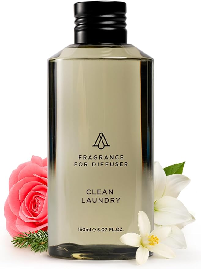 AromaPlan Scents Clean Smelling Essential Oils Clean Laundry Inspired by D. (5 Fl Oz /148ml)-Fresh Scent Essential Oil for Diffuser USA Fragrance Bigger Bottle Bolder Aroma &amp Longer Lasting