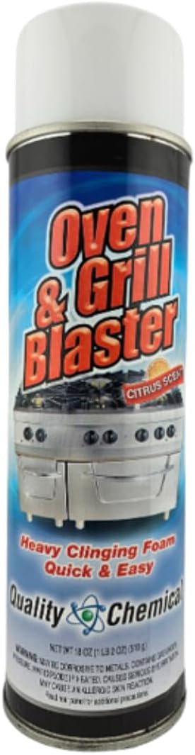 Quality Chemical Oven &amp Grill Blaster- Heavy-Duty - Fast Acting &amp Easy to Use - Degreaser/Heavy Duty Oven Cleaner - Best Oven Cleaner - Made in USA - 18 Oz (Pack of 1)
