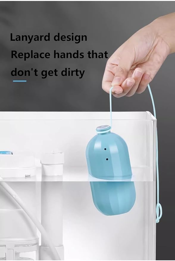 DDOXOO Automatic Toilet Cleaning Magic Box - Powerful Decontamination &amp Air Purification. Large Capacity for 3 Months. Excellent Dissolution No Wall Hanging. Unique External Hanging Rope Design.