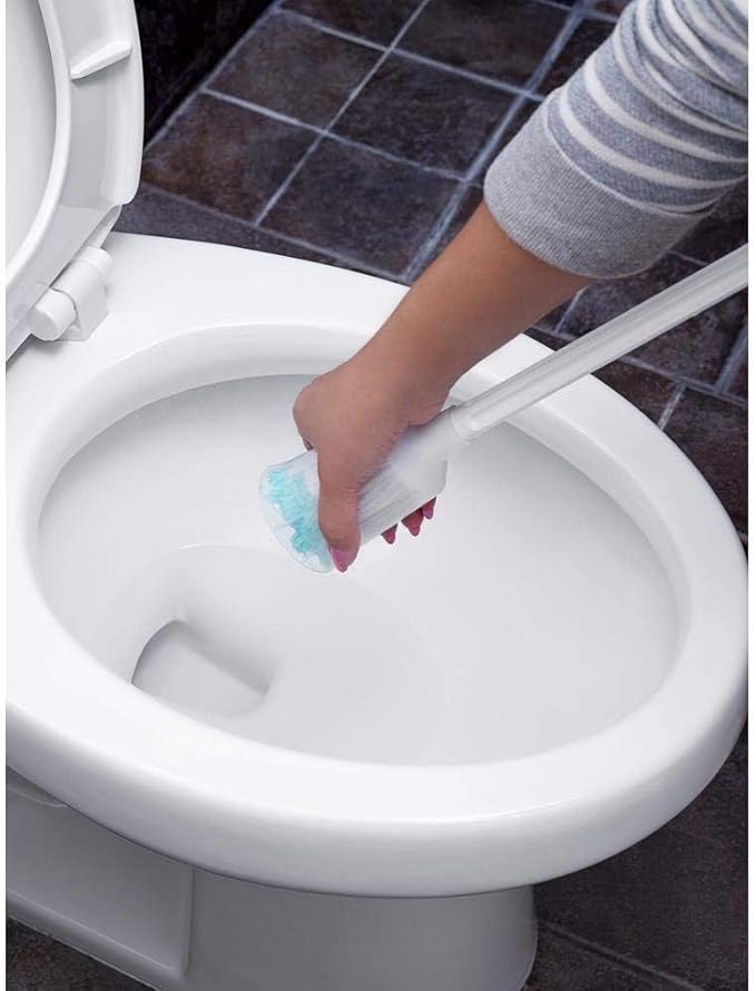 Fuller Brush Toilet Bowl Cleaner Brush – Antimicrobial Toilet Swab with Soft Non-Scratch Head Long Handle Deep Cleaning Under Rim (Pack of 2)