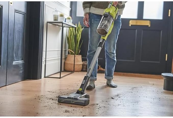 Ryobi RSV18-0 Battery Vacuum Cleaner 18V ONE+ 820l/min 600ml 24cm Kit 2.0 Ah