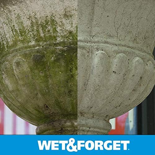 Wet &amp Forget Outdoor Moss Mold Mildew &amp Algae Stain Remover Multi-Surface Cleaner Ready to Use 64 Ounce