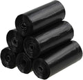 Ramddy 7 Gallon Medium Trash Bags Black Bin Liners 6 Rolls/150 Counts