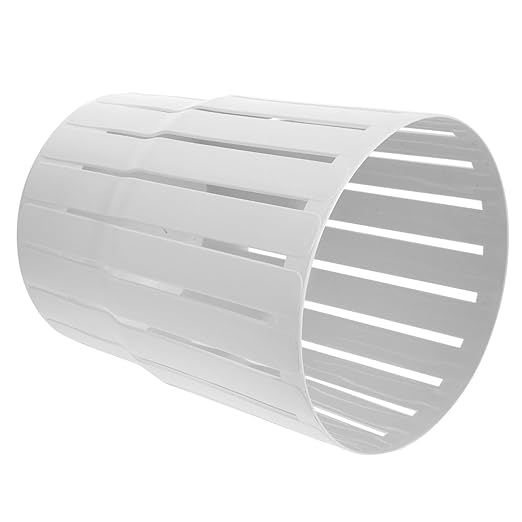 Gatuida Thickened Wastebasket Trash Can for Bedroom and Office Small Nordic Style Open Top Garbage Bin Lightweight White Household Trash Bucket for Living and Bathroom