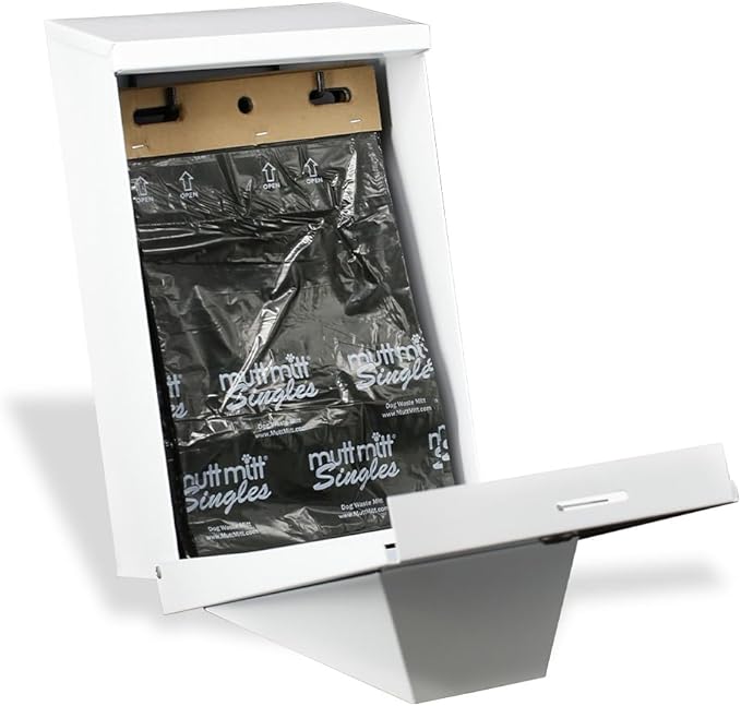 Mutt Mitt® Singles Dog Waste Header Bags - 500 Bags perfect for 1 Dog Waste Station - Single-Ply thick bag with a bottom gusset for safer easier pick-up