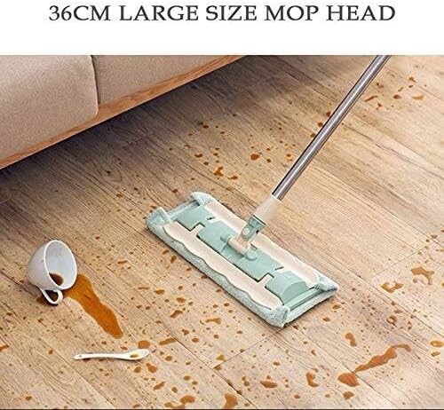 Telescopic Flat Mop with 360° Spin Handle Large Microfiber Pads for Home &amp Kitchen Floor Cleaning Ideal for Wood &amp Tile