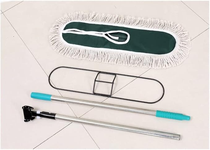 Large Cotton Thread Flat Mop with Adjustable Handle Hardwood Floor Clean Office Home Industrial Cleaner Dry Dust Floor