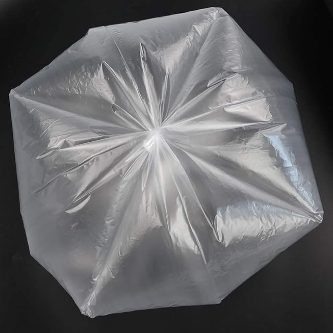 Wekioger 10 Gallon Clear Trash Bags Kitchen Garbage Bag 150 Counts