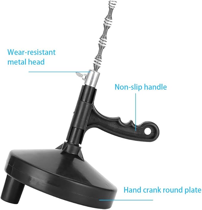 Toilet Dredge Tool Drain Sewer Cleaner Toilet Plunger Pipe Clog Remover Flexible Plumbing for Bathtub Shower Sink