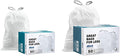 Plasticplace Custom Fit Trash Bags │ White Drawstring Garbage Liners 40-65 Liter │ 25.25'' x 32.75'' &amp Trash Bags │simplehuman (x) Code J White Drawstring Garbage Liners 38-40 Liter │ 21'' x 28''