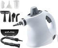 Saker Steam Cleaner for Home 2026 Plus|Handheld Portable Steamy Clean Pro for CarBathroomKitchenFurnitureCouchCarpetTile Cleaning|Multiple Nozzles Kit|Chemical-Free (1Set+12Fiber Cloth)