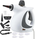 Handheld Pressurized Steam CleanerPower Washerwith 1 Set Accessories Multi-Purpose Steamer for Cleaning Car Furniture Floor Upholstery Grout and Tile (1 set+5 fabrics)