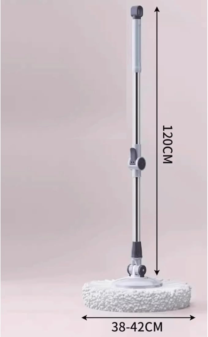 mop Mop for Floor Cleaning Long Handled Microfiber Floor Mop Automatic Spin Drying 2 mop Heads for Kitchen Restaurant Bathroom 1.25m mops