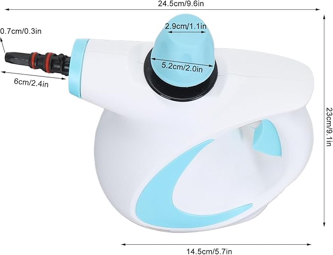 Portable Handheld Steam Cleaner High Temperature Pressurized Steam Cleaning Machine with Brush Heads for Home Kitchen Bathroom Car Auto Power Cleaning Steamer for Cleaning (US