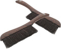 MERRYHAPY 2pcs Wooden Handheld Broom Brush with Soft Bristles for Gentle Cleaning of Furniture Instruments and Keyboards Lightweight and Portable Dust Brush for Home and Office Use
